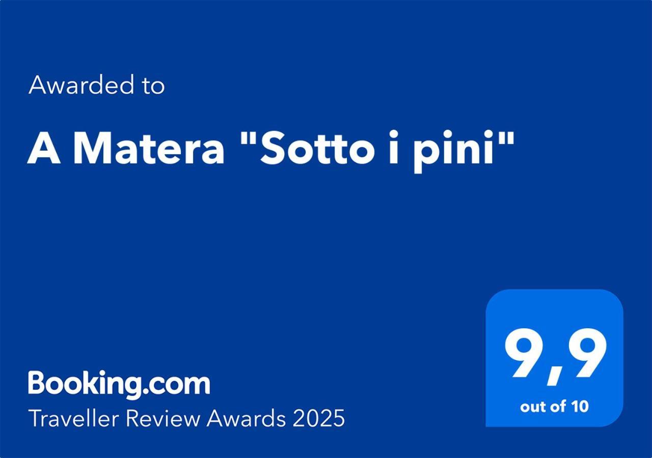 Вилла A Matera "Sotto I Pini" Экстерьер фото